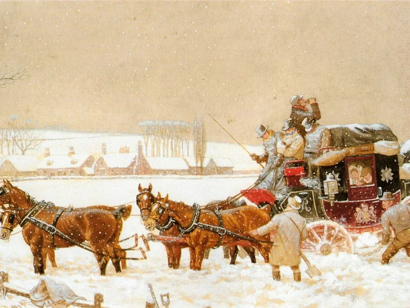 1830-Penry Powell Palfrey - Una scena invernale